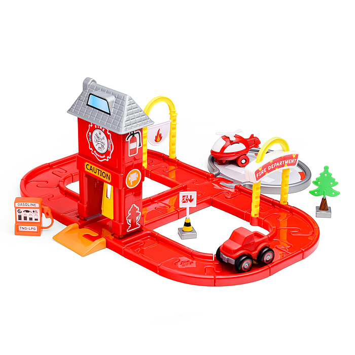 Фото к товару Паркинг Пожарная часть в коробке Паркинг Пожарная часть в коробке