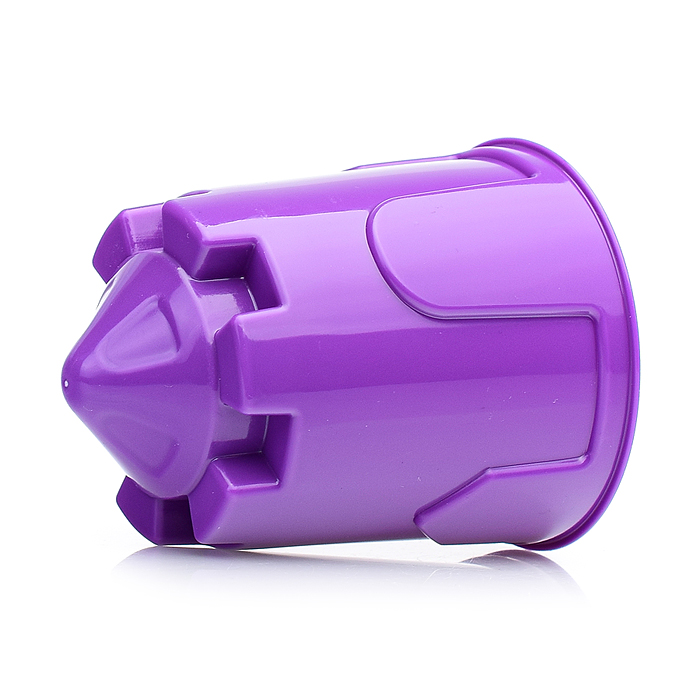 Набор "Ну, погоди!" №4: ведро среднее с наклейкой, ситечко, лопатка, грабельки, формочка (замок башн