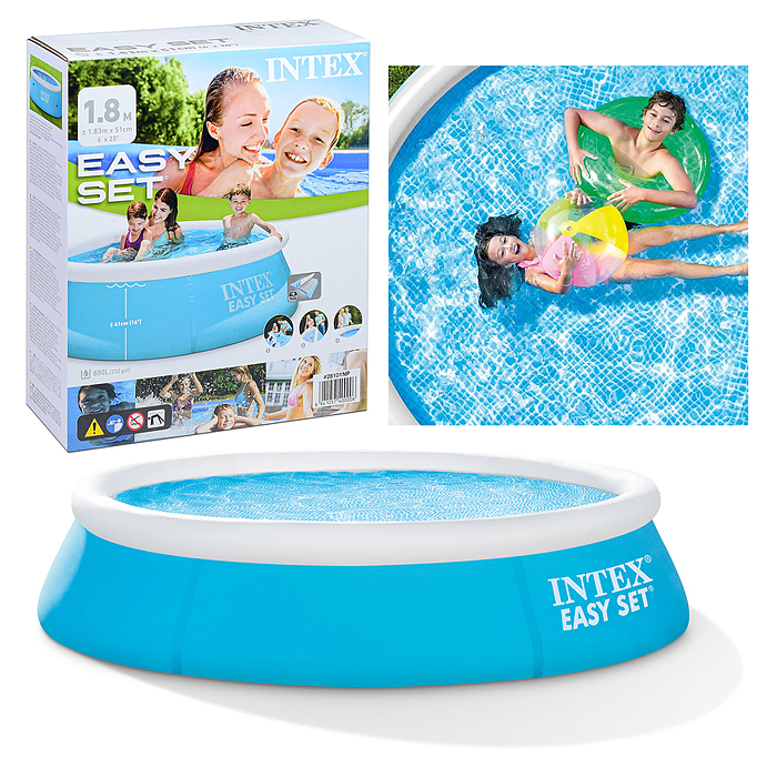 Бассейн надувной Easy Set, 183 х 51 см, от 3 лет, 28101NP INTEX