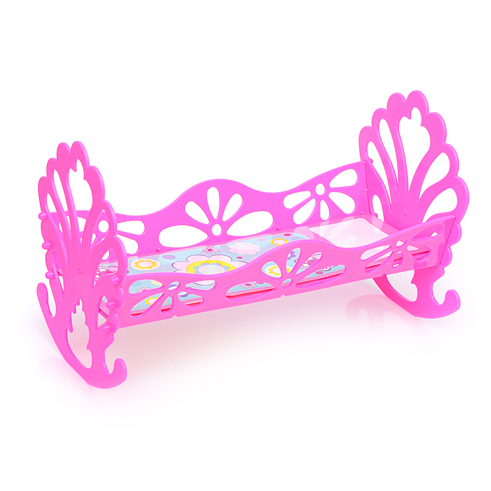 Кроватка-качалка сборная для кукол (в пакете)