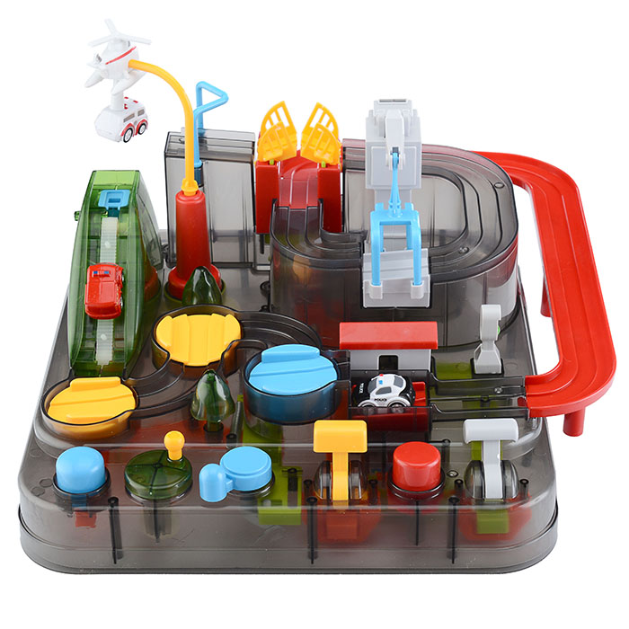 Автотрек T701A на батарейках, в коробке