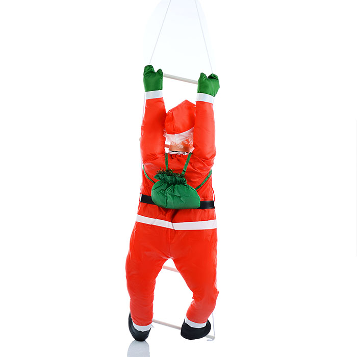 Фото к товару Украшение новогоднее S0762 "Дедушка Мороз" ползущий по лестнице, 120 см., в пакете Украшение новогоднее S0762 "Дедушка Мороз" ползущий по лестнице, 120 см., в пакете