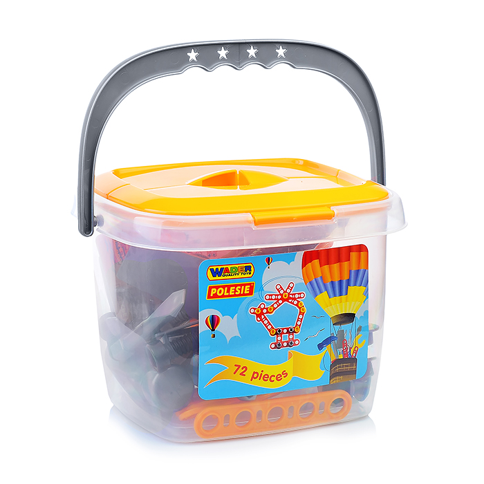 Фото к товару Набор инструментов №1 (72 элем. в ведёрке) Набор инструментов №1 (72 элем. в ведёрке)