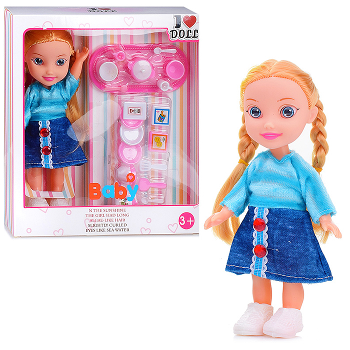 Фото к товару Кукла Леночка XH2023C (с чайным набором) в коробке Кукла Леночка XH2023C (с чайным набором) в коробке