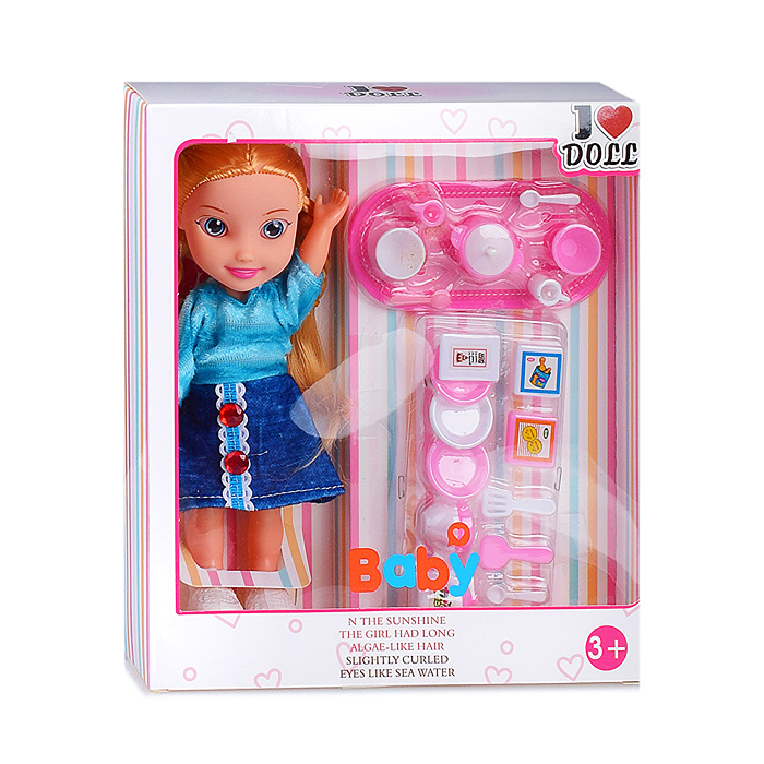 Фото к товару Кукла Леночка XH2023C (с чайным набором) в коробке Кукла Леночка XH2023C (с чайным набором) в коробке