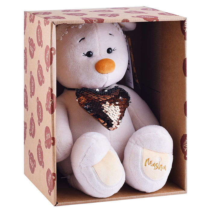 Медведь Masha с сердцем, 30см 