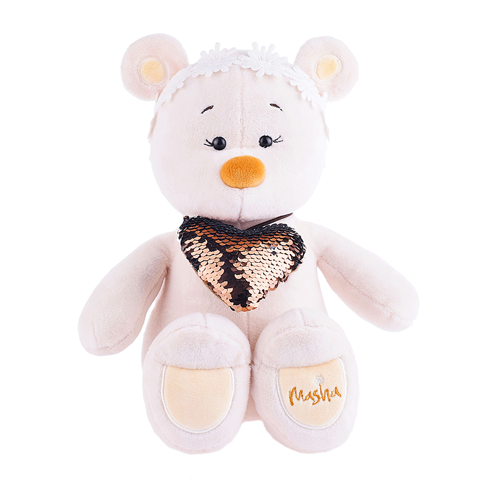 Медведь Masha с сердцем, 30см 