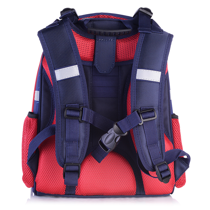 Рюкзак каркасный "Монстр трак blue" формованный из полимеров, материал: нейлон, полиэстер, пол