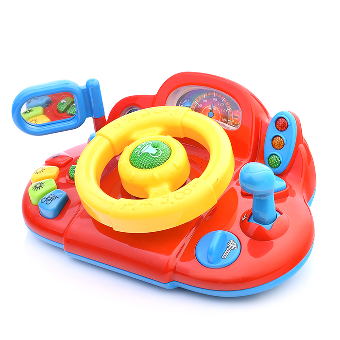 Руль 7317 "Я тоже рулю" на батарейках, в коробке