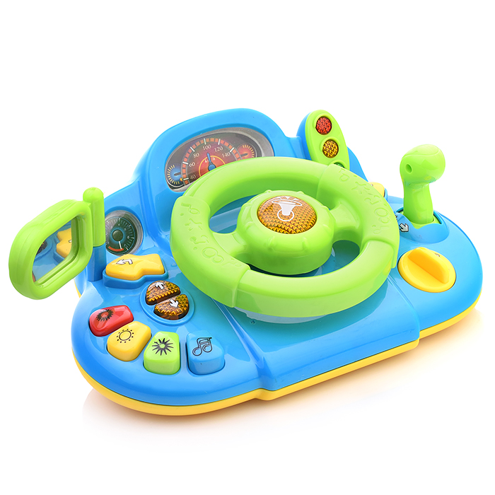 Руль 7317 "Я тоже рулю" на батарейках, в коробке