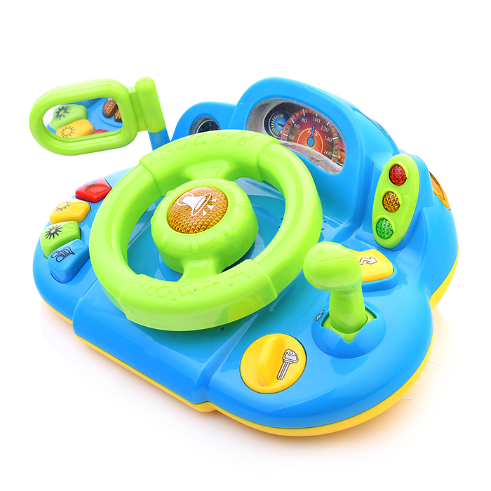 Руль 7317 "Я тоже рулю" на батарейках, в коробке