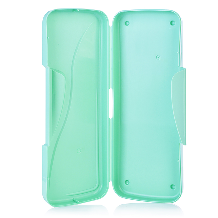 Пенал пластиковый, цвета прованса, ассорти  непрозрачный