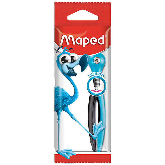 Циркуль "Essentials", 120мм, пластиковый, грифель 2мм, ассорти, европодвес