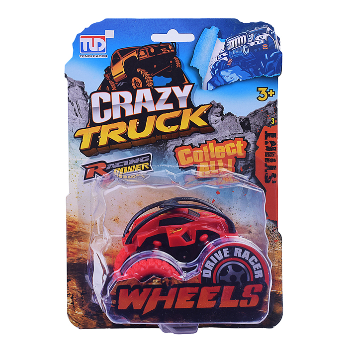 Машина-перевертыш 86663A "Crazy" инерционная, на листе