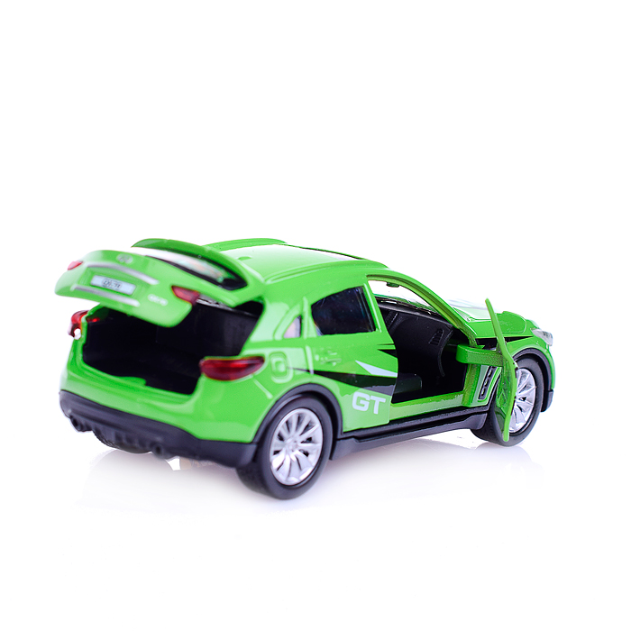 Машина металл свет-звук "Infiniti QX70 Спорт" 12см, открываются двери, инерц. 