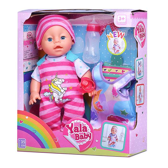 Фото к товару Пупс YL1957L с аксессуарами, в коробке Пупс YL1957L с аксессуарами, в коробке