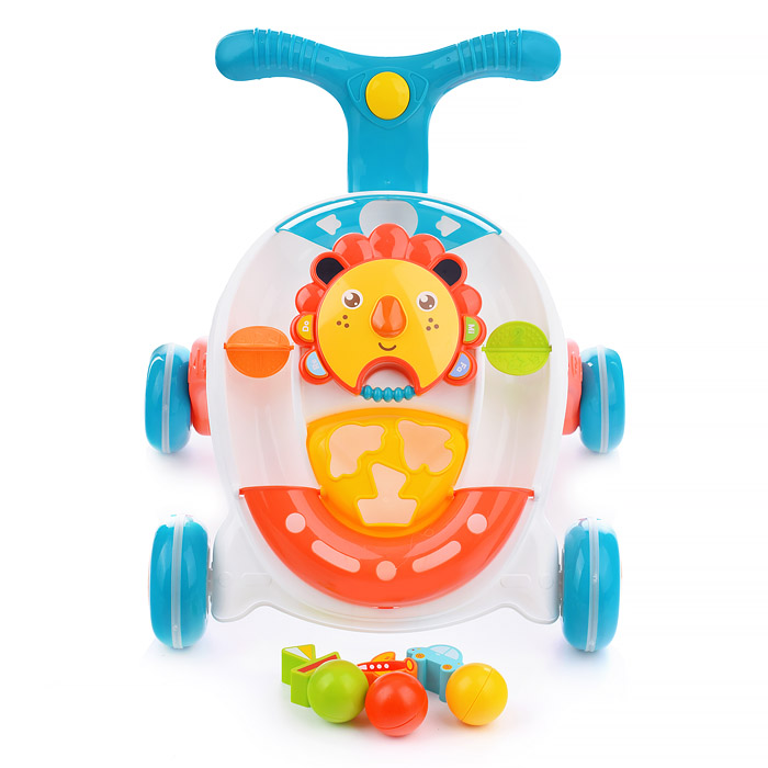 Ходунки HE0830 "Солнышко" с шариками (свет, звук) в коробке