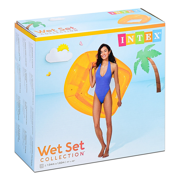 Кресло для плавания,  104*102 см, от 9 лет, цвета МИКС, 56802NP INTEX