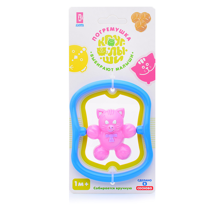 Фото к товару Погремушка "Котёнок Мяу" Погремушка "Котёнок Мяу"