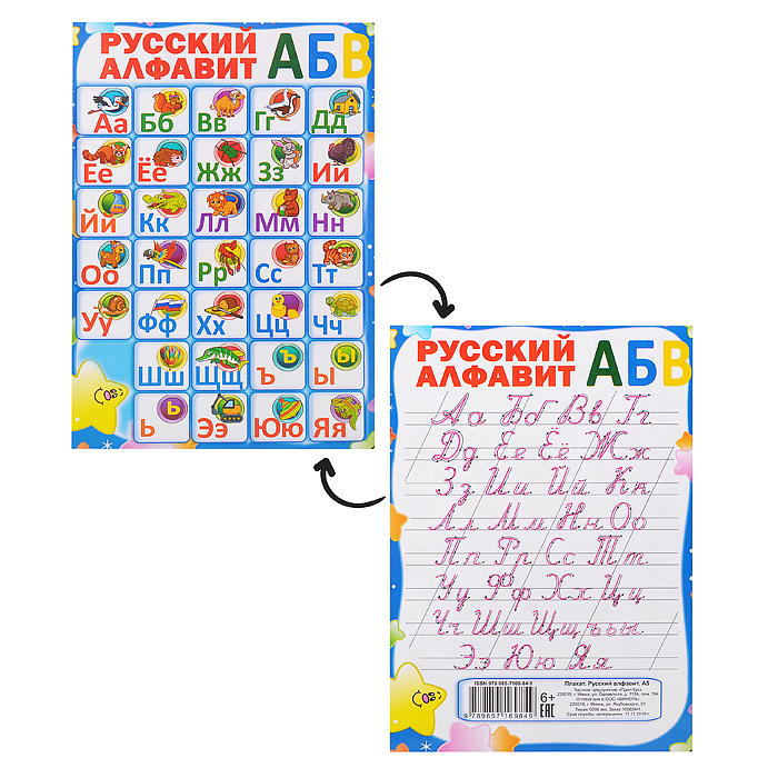 Плакат. Русский алфавит Плакат. Русский алфавит