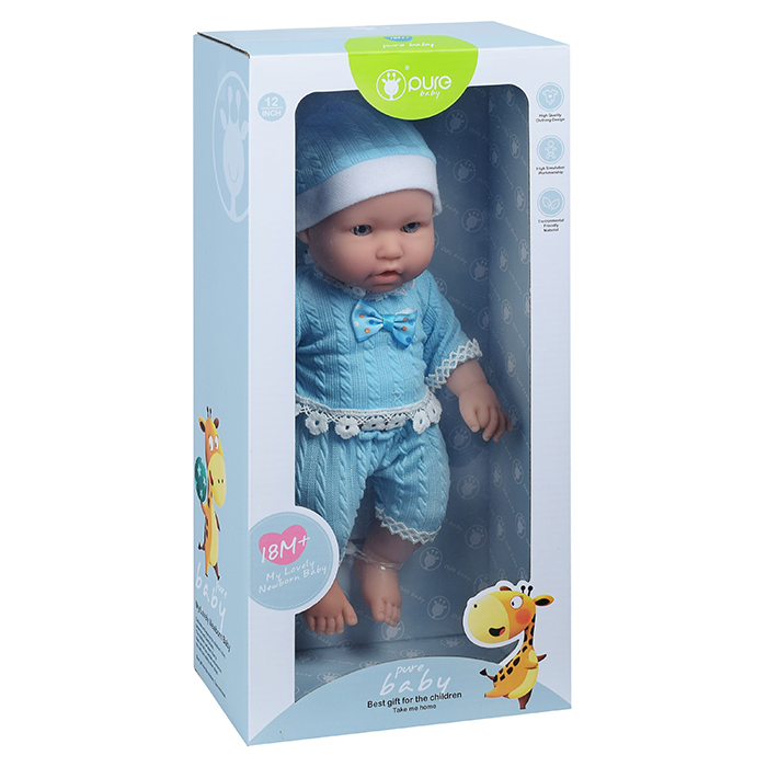 Фото к товару Пупс DF12-006B с аксессуарами, в коробке Пупс DF12-006B с аксессуарами, в коробке