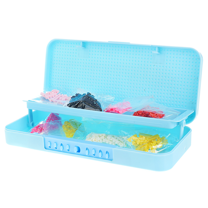 Пенал с двумя отделениями Cross, 20,7*8,7см, жесткий пластик, кодовый замок, мозаика, ассорти 8 диза