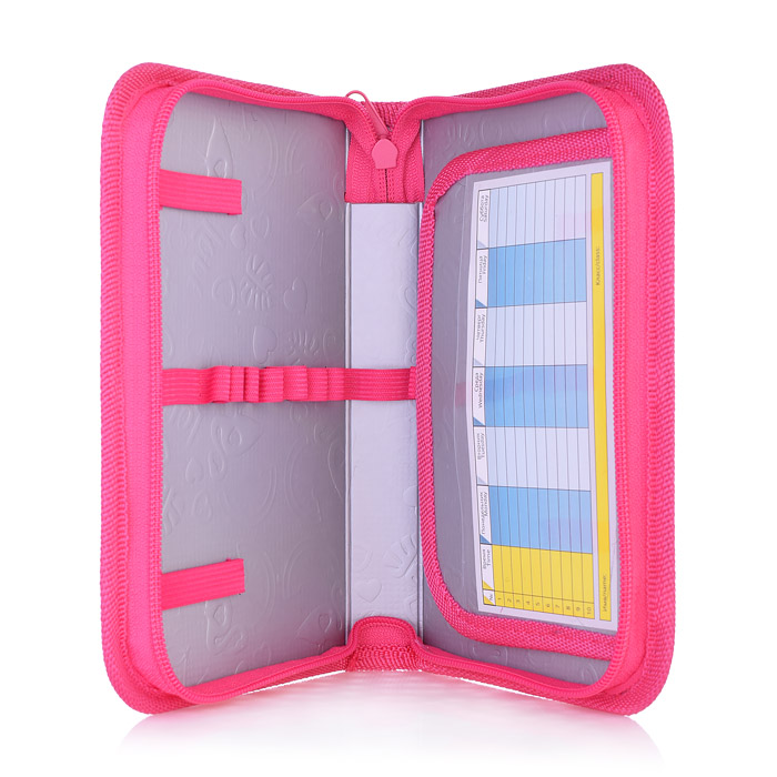 Пенал каркасный с текстильным покрытием "PRINCESS-MERMAID" 130х200 откид. планка д/девочек