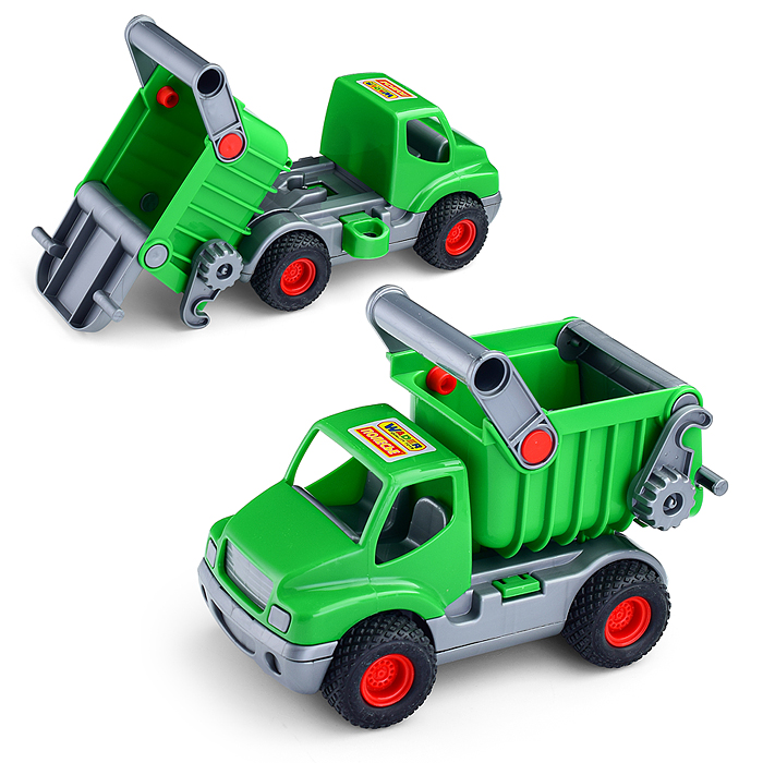 КонсТрак, автомобиль-самосвал зелёный (в сеточке)