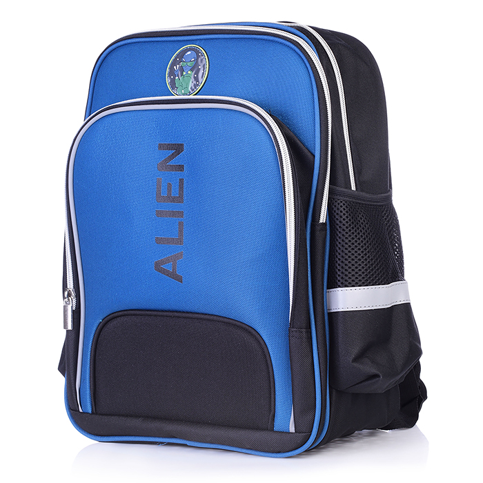 Рюкзак школьный "Инопланетяне" (29х38х14 см, полиэстер, резиновая нашивка, шелкография) 