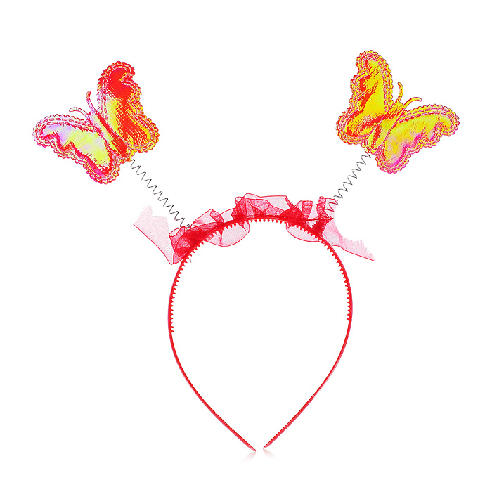 Набор "Крылья карнавальные" S0896-4 Фея (ободок, крылья, палочка, юбка) красный, в пакете