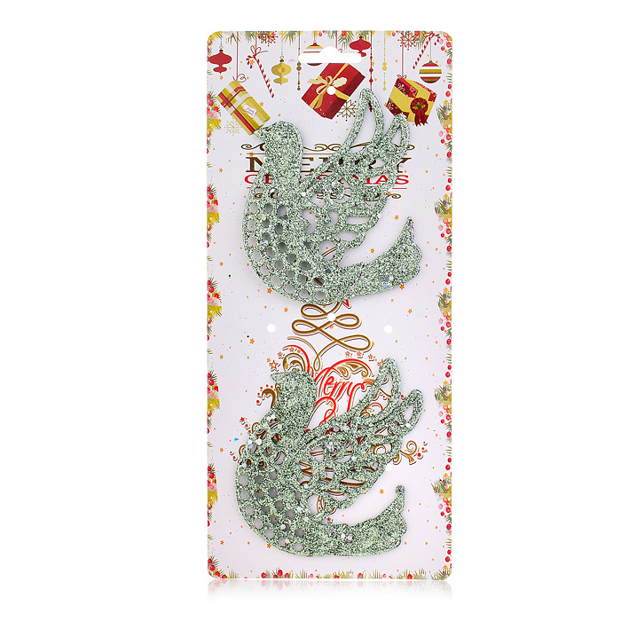 Набор новогодних украшений S0995 "Птицы" (2шт.)