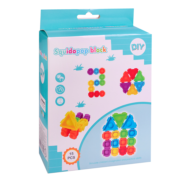 Игрушка - антистресс 00-1192 "Конструктор" (15 дет.), в коробке