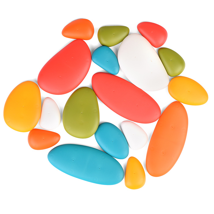 Конструктор S-Y044 "Камушки" (18 дет.) в коробке