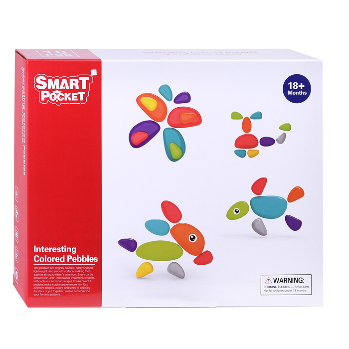 Конструктор S-Y044 "Камушки" (18 дет.) в коробке