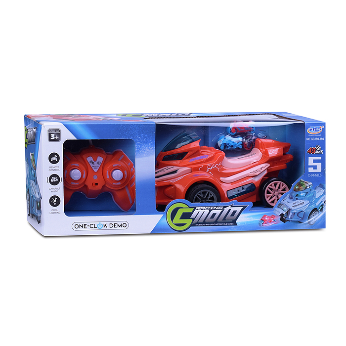 Мотоцикл-катапульта GC169-167 на р/у, в коробке