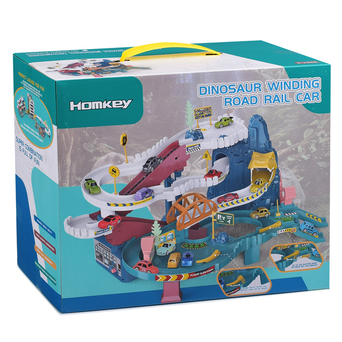 Фото к товару Автотрек 5501A "Динозавр" на батарейках, в коробке Автотрек 5501A "Динозавр" на батарейках, в коробке