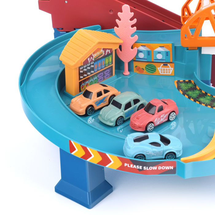 Фото к товару Автотрек 5501A "Динозавр" на батарейках, в коробке Автотрек 5501A "Динозавр" на батарейках, в коробке