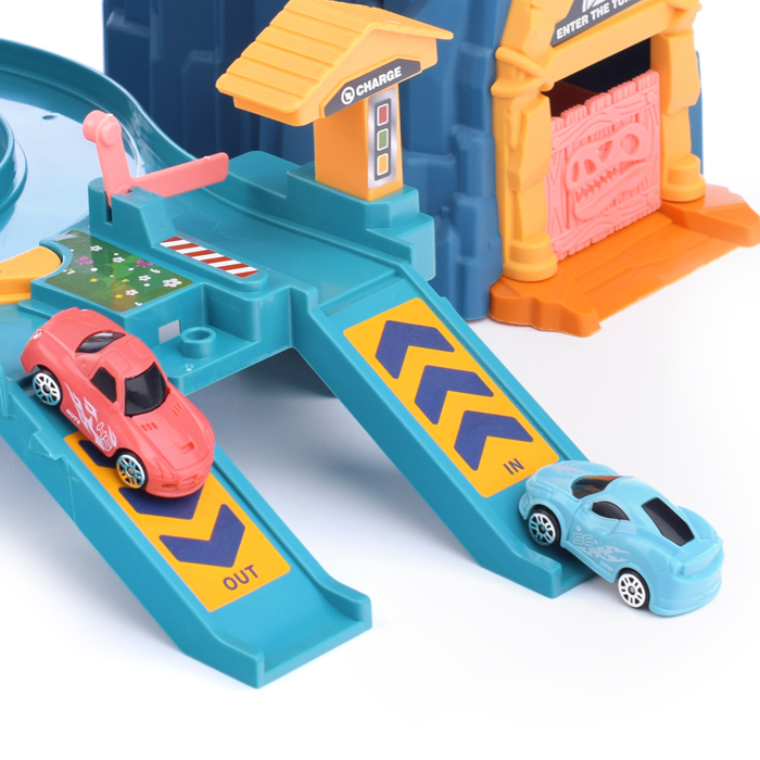 Фото к товару Автотрек 5501A "Динозавр" на батарейках, в коробке Автотрек 5501A "Динозавр" на батарейках, в коробке