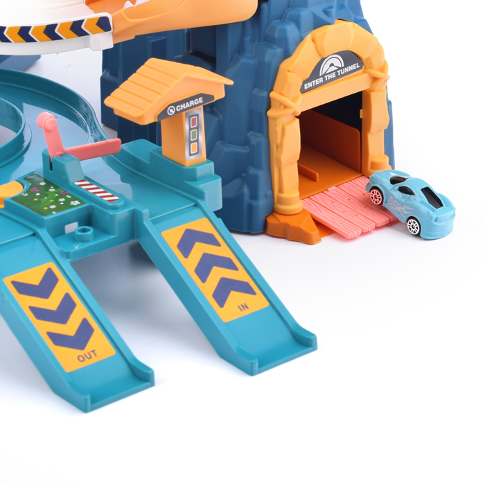 Фото к товару Автотрек 5501A "Динозавр" на батарейках, в коробке Автотрек 5501A "Динозавр" на батарейках, в коробке