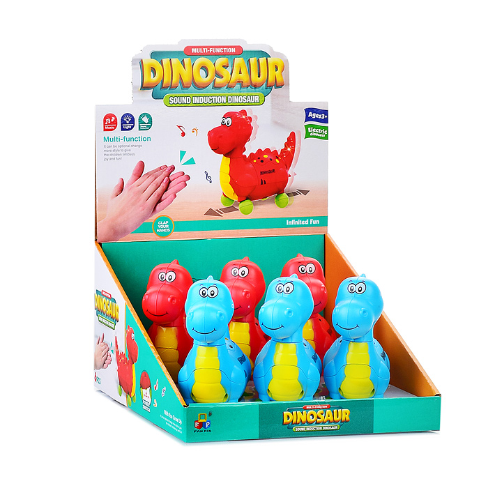 Фото к товару Динозаврик 678-1-3A на батарейках, в ассортименте, в дисплее Динозаврик 678-1-3A на батарейках, в ассортименте, в дисплее