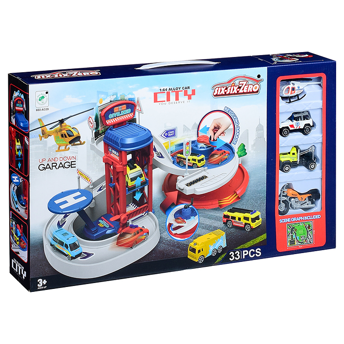 Фото к товару Игровой набор 660-A339 "Парковка" в коробке Игровой набор 660-A339 "Парковка" в коробке