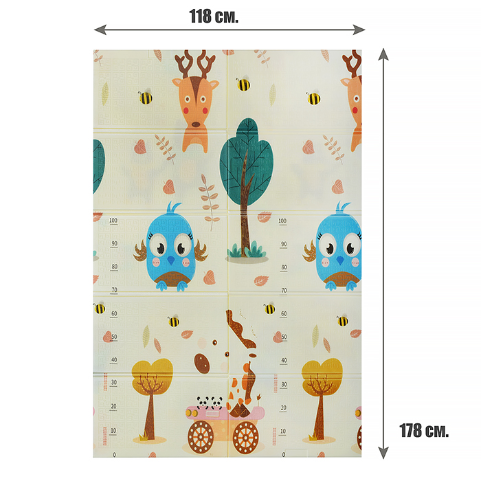 Коврик развивающий 00-1200 "Прогулка на природе" (120*180*0.8cm) EVA