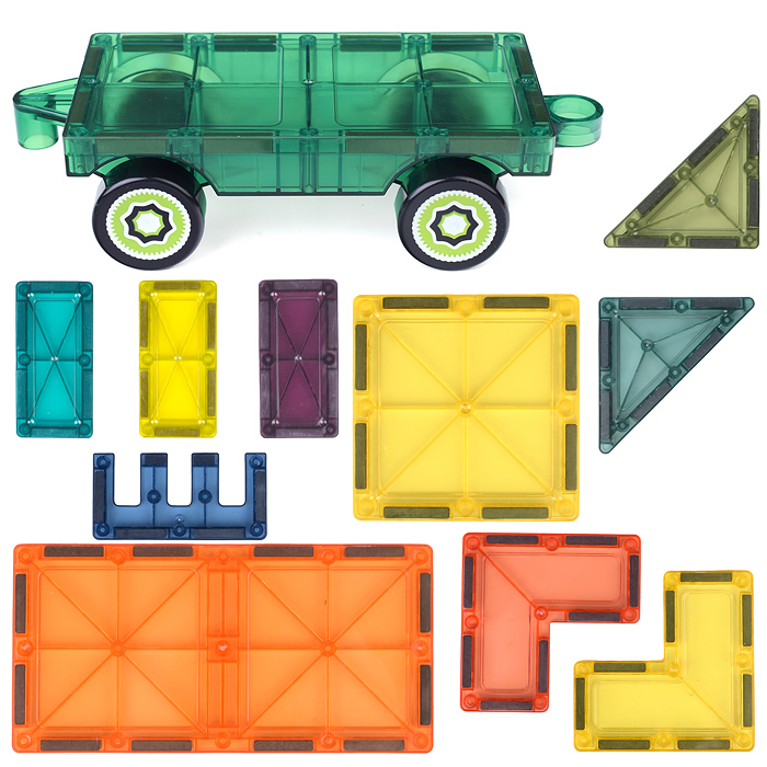 Конструктор магнитный S-C009 "Машинка" (11 дет.) в коробке
