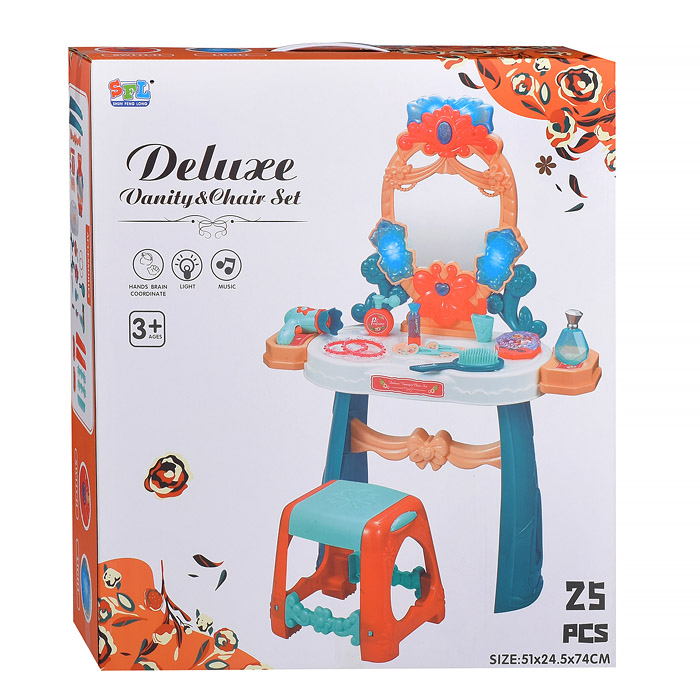 Игровой набор стилиста 16842 "Модная девчонка" на батарейках, в коробке