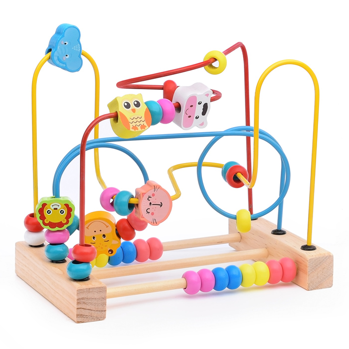 Игра Лабиринт D1236-3 "Зверюшки", со счетами, в пакете