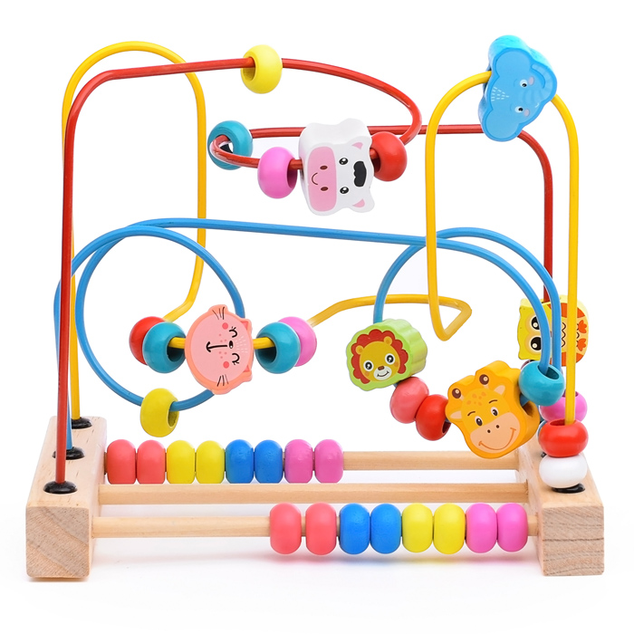 Игра Лабиринт D1236-3 "Зверюшки", со счетами, в пакете