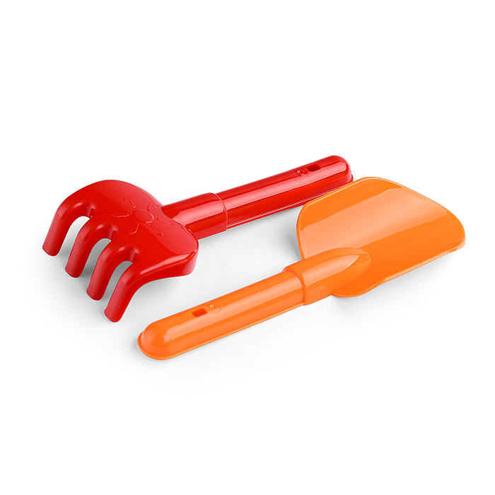 Песочный набор № 155 (ведро 0,8 л , сито,  совок 19 см, грабли 19см, лейка 0,4л)