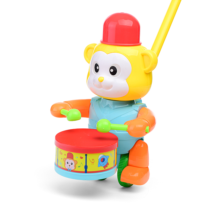 Каталка A0353 "Обезьянка барабанщик" в сетке