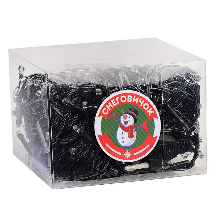 Фото к товару Электрогирлянда светодиодная 20 м, 200 ламп, цветная Электрогирлянда светодиодная 20 м, 200 ламп, цветная