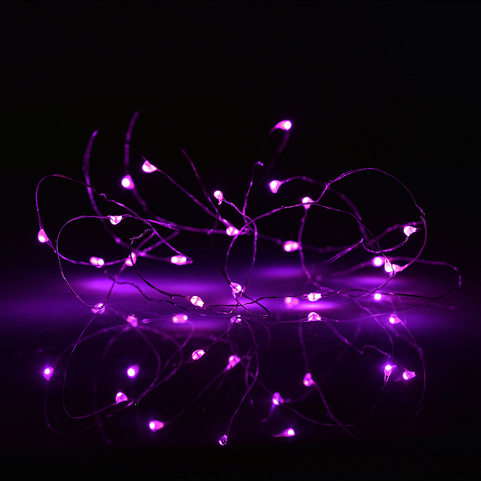 Электрогирлянда-занавес Роса, 3*3м, 300 ламп, USB, пульт, розовый